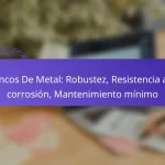 Bancos De Metal: Robustez, Resistencia a la corrosión, Mantenimiento mínimo