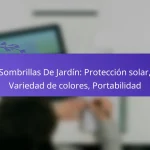 Sombrillas De Jardín: Protección solar, Variedad de colores, Portabilidad